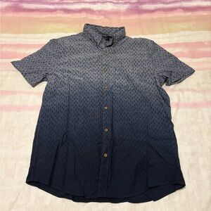 American Eagle Outfitters Blue Ombre Button Down Shirt